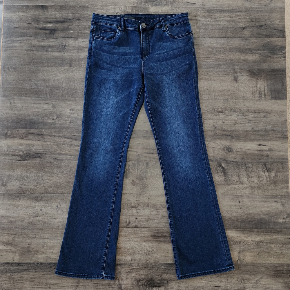 KFTK Baby Boot Blue Jeans 12 SHORT Dark Wash Kut From The Kloth